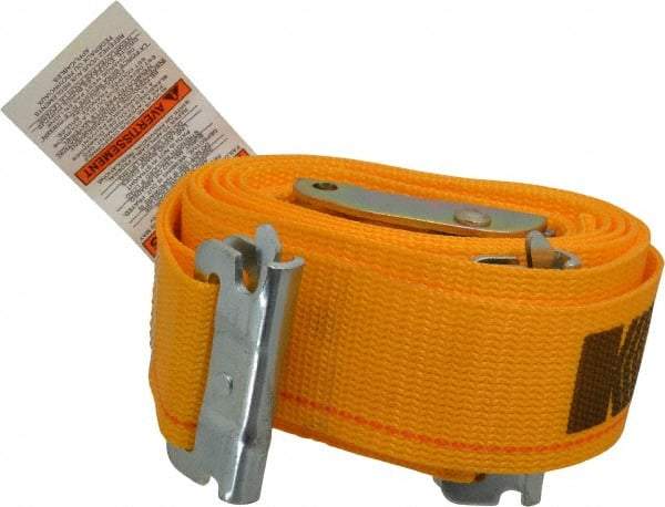 Kinedyne - 12' Long x 2" Wide, 835 Lb Basket Capacity, 1 Ply, Polyester Web Sling - Yellow - Industrial Tool & Supply