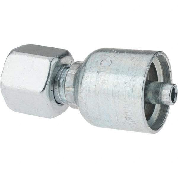 Parker - Female Steel Hydraulic Hose Swivel - -4 Hose Size, 1/4" Hose Diam - Industrial Tool & Supply