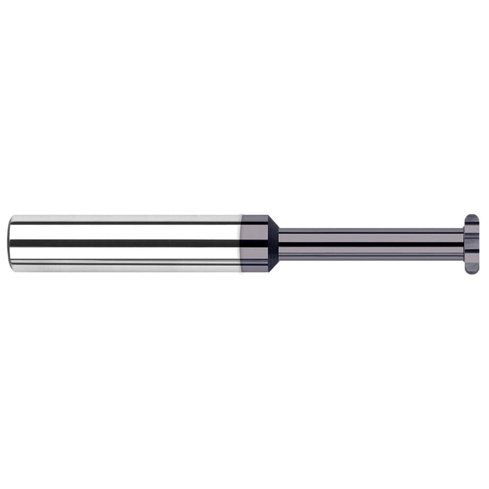 Harvey Tool - 3/16" Cut Diam, 0.0624" Cut Width, 3/16" Shank, Straight-Tooth Woodruff Keyseat Cutter - Exact Industrial Supply