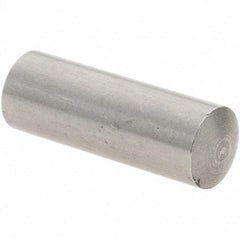 Value Collection - 6mm Diam x 16mm Pin Length 416 Stainless Steel Precision Dowel Pin - C 36-42 Hardness, 1 Beveled & 1 Rounded End - Industrial Tool & Supply
