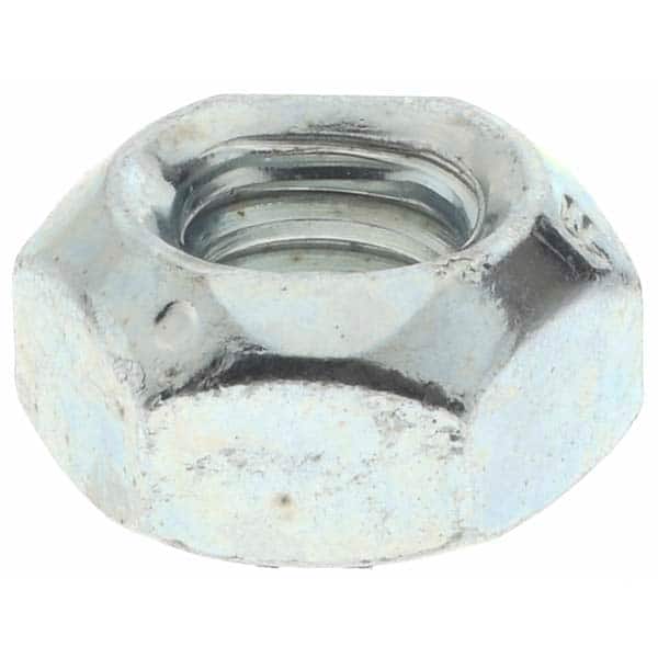Value Collection - 1/4-20 UNC Grade B Hex Lock Nut with Distorted Thread - Industrial Tool & Supply