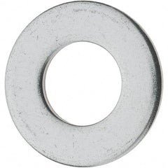 Value Collection - 1/2" Screw, Grade 18-8 Stainless Steel Standard Flat Washer - 17/32" ID x 1-1/16" OD, 0.095" Thick - Industrial Tool & Supply