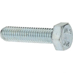 Value Collection - M5x0.80mm Metric Coarse, 20mm Long Hex Head Cap Screw - Fully Threaded, Grade 10.9 Steel, Zinc-Plated Finish, 8mm Hex - Industrial Tool & Supply