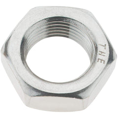 Value Collection - 3/4-16 UNC Stainless Steel Right Hand Hex Jam Nut - 1-1/8" Across Flats, 27/64" High - Industrial Tool & Supply