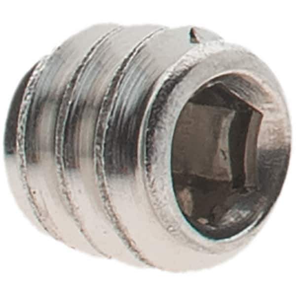 Value Collection - #10-24 UNC, 3/16" OAL, Cup Point Set Screw - Grade 18-8 Stainless Steel, 3/32" Key - Industrial Tool & Supply