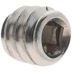 Value Collection - #10-24 UNC, 3/16" OAL, Cup Point Set Screw - Grade 18-8 Stainless Steel, 3/32" Key - Industrial Tool & Supply