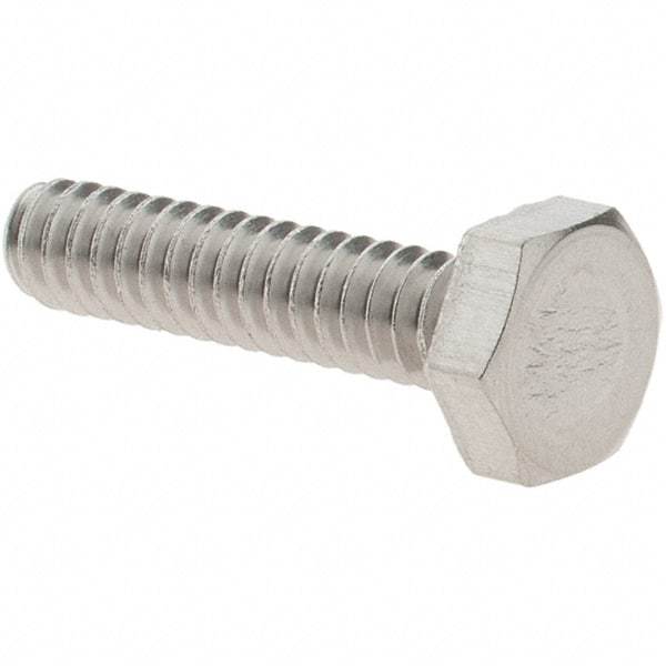 Value Collection - #6-32 UNC, 5/8" Length Under Head Hex Drive Machine Screw - Hex Head, Grade 18-8 Stainless Steel, Uncoated, Without Washer - Industrial Tool & Supply