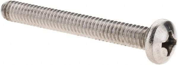 Value Collection - 1/4-20 UNC, 2-1/4" Length Under Head Phillips Drive Machine Screw - Pan Head, Grade 18-8 Stainless Steel, Uncoated, Without Washer - Industrial Tool & Supply