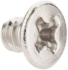 Value Collection - #2-56 UNC, 1/8" OAL Phillips Drive Machine Screw - Flat Head, Grade 18-8 Stainless Steel, Uncoated, Without Washer - Industrial Tool & Supply