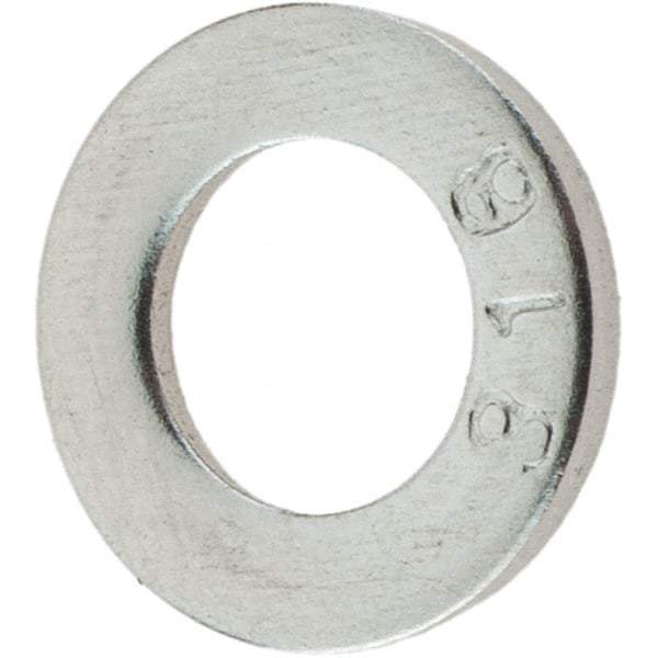 Value Collection - M6 Screw, Grade 316 Stainless Steel Standard Flat Washer - 6.4mm ID x 12mm OD, Plain Finish - Industrial Tool & Supply