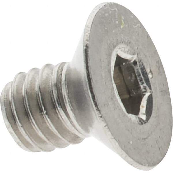 Value Collection - M4x0.70 Metric Coarse Hex Socket Drive, 82° Flat Screw - Grade 316 & Austenitic A4 Stainless Steel, Fully Threaded, 6mm OAL - Industrial Tool & Supply