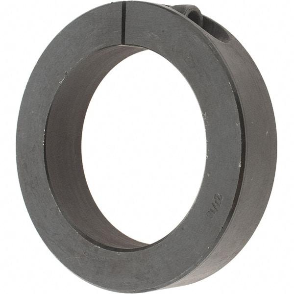 Value Collection - 2-7/16" Bore, Steel, One Piece One Piece Split Shaft Collar - 3-1/2" Outside Diam, 3/4" Wide - Industrial Tool & Supply