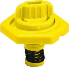 Trico - 4 Gal Capacity Polyethylene Oil Storage System - 7" Straight Spout, Yellow - Industrial Tool & Supply