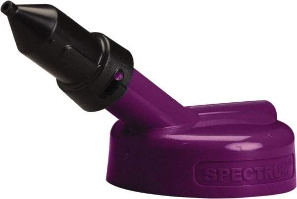 Trico - 4 Gal Capacity Polyethylene Oil Storage System - 1/4" Tip OD, 7" Straight Spout, Purple - Industrial Tool & Supply