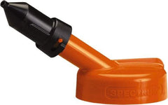 Trico - 4 Gal Capacity Polyethylene Oil Storage System - 1/4" Tip OD, 7" Straight Spout, Orange - Industrial Tool & Supply
