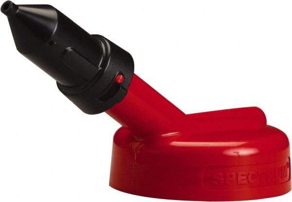 Trico - 4 Gal Capacity Polyethylene Oil Storage System - 1/4" Tip OD, 7" Straight Spout, Red - Industrial Tool & Supply