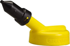 Trico - 4 Gal Capacity Polyethylene Oil Storage System - 1/4" Tip OD, 7" Straight Spout, Yellow - Industrial Tool & Supply