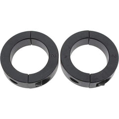 Value Collection - 2" Bore, Steel, Two Piece Shaft Collar - 3" Outside Diam, 11/16" Wide - Industrial Tool & Supply