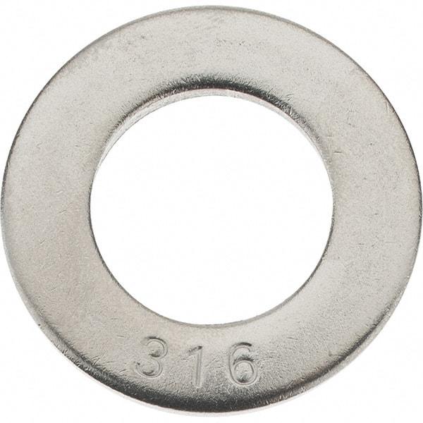 Value Collection - 3/4" Screw, Grade 316 Stainless Steel SAE Flat Washer - 13/16" ID x 2" OD, 0.148" Thick - Industrial Tool & Supply
