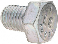 Value Collection - 3/4-10 UNC, 1" Length Under Head Hex Head Cap Screw - Fully Threaded, Grade 5 Steel, Zinc-Plated Finish, 1-1/8" Hex - Industrial Tool & Supply
