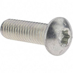 Value Collection - 3/8-16 UNC, 1-1/4" Length Under Head Slotted Drive Machine Screw - Truss Head, Grade J82 Steel, Zinc-Plated Finish, Without Washer - Industrial Tool & Supply