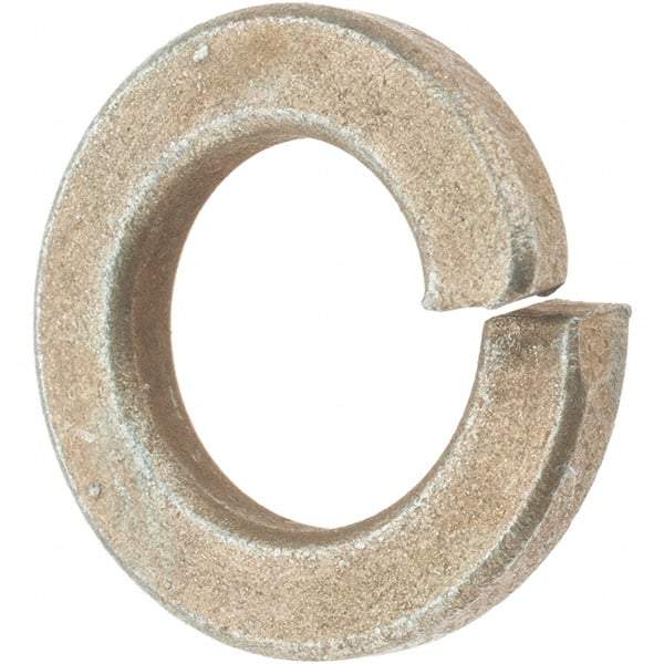 Value Collection - 9/16", 0.141" Thick Split Lock Washer - AISI 4037 Alloy Steel, Zinc Yellow Dichromate Finish, 0.564" Min ID, 0.574" Max ID, 0.965" Max OD - Industrial Tool & Supply
