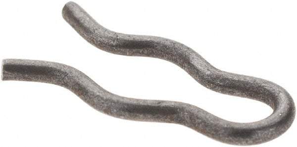 Value Collection - 7/64" Groove, 5/8" Long, Plain Spring Steel Hair Pin Clip - 3/16" Clip Diam, 0.047" Shaft Diam, Grade 2 - Industrial Tool & Supply