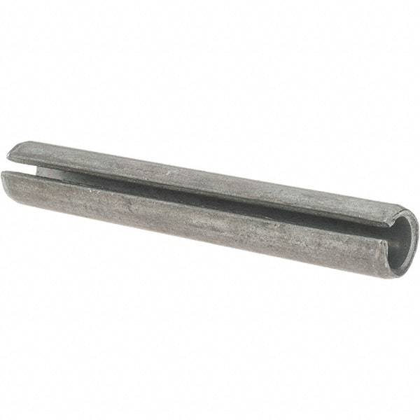 Value Collection - 7/16" Diam x 3" Long Slotted Spring Pin - Grade 1070-1090 Alloy Steel, Black Oxide Finish - Industrial Tool & Supply
