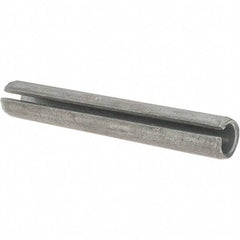 Value Collection - 7/16" Diam x 3" Long Slotted Spring Pin - Grade 1070-1090 Alloy Steel, Black Oxide Finish - Industrial Tool & Supply