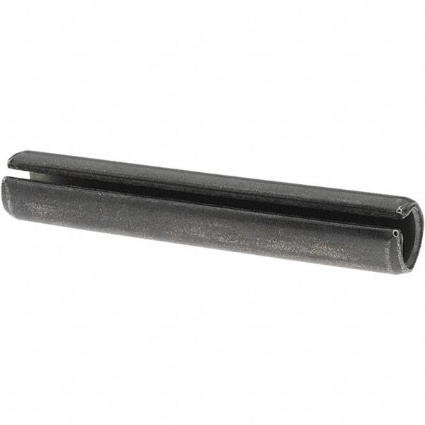 Value Collection - 1/2" Diam x 3" Long Slotted Spring Pin - Grade 1070-1090 Alloy Steel, Black Oxide Finish - Industrial Tool & Supply