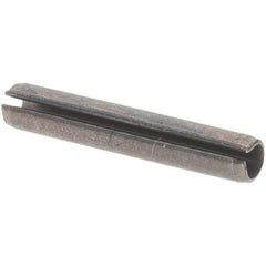 Value Collection - 1/16" Diam x 3/8" Long Slotted Spring Pin - Grade 1070-1090 Alloy Steel, Black Oxide Finish - Industrial Tool & Supply