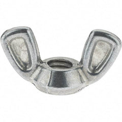 Value Collection - 5/16-18 UNC, Zinc Plated, Alloy Steel Type 1 Wing Nut - 1-7/32" Wing Span, 5/8" Wing Span - Industrial Tool & Supply