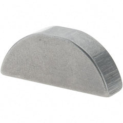 Value Collection - #707 Standard Woodruff Key - 7/8" Long x 7/32" Wide, Steel - Industrial Tool & Supply