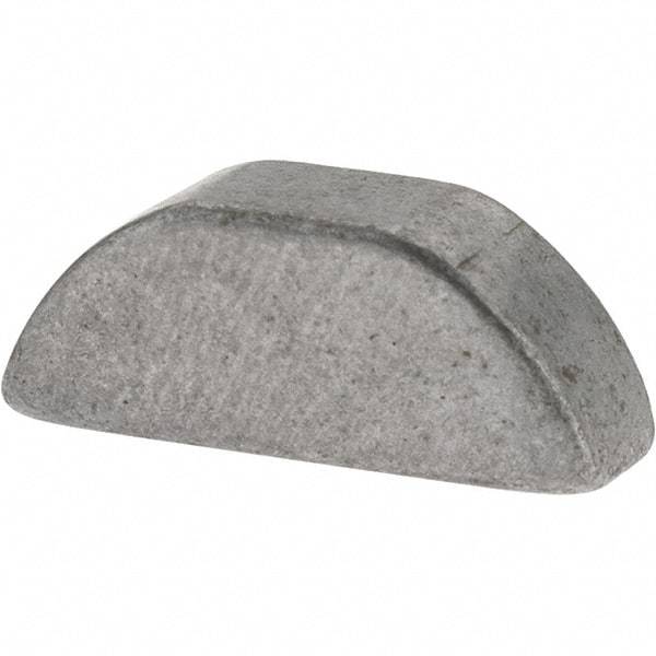 Value Collection - #605 Standard Woodruff Key - 5/8" Long x 3/16" Wide, Steel - Industrial Tool & Supply