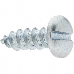 Value Collection - #14 Pan Head Slotted Sheet Metal Screw - Steel, 3/4" Length Under Head, Grade 2 - Industrial Tool & Supply