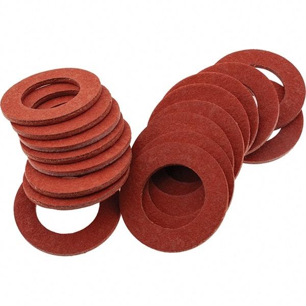 Value Collection - Vulcanized Fibre Standard Flat Washer - 0.5938" ID x 1" OD, 0.062" Thick, Plain Finish - Industrial Tool & Supply