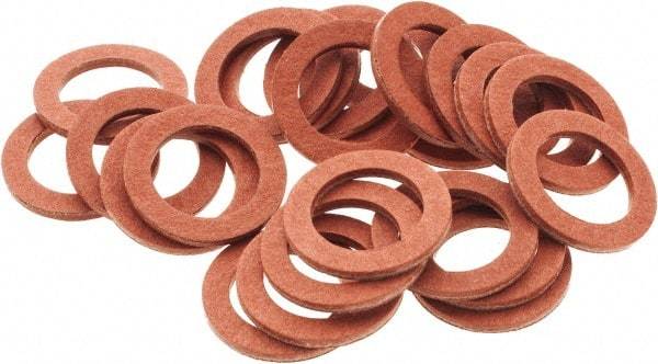 Value Collection - Vulcanized Fibre Standard Flat Washer - 1/2" ID x 3/4" OD, 0.062" Thick, Plain Finish - Industrial Tool & Supply