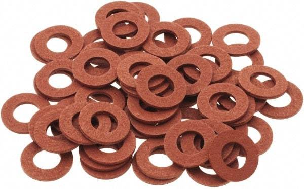 Value Collection - Vulcanized Fibre Standard Flat Washer - 0.187" ID x 3/8" OD, 0.031" Thick, Plain Finish - Industrial Tool & Supply