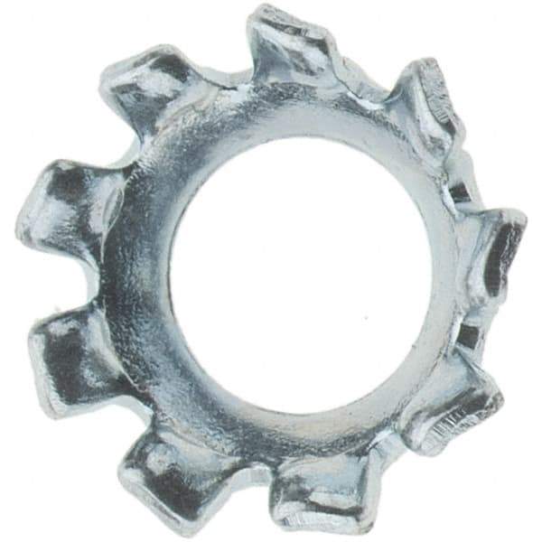 Value Collection - #6 Screw, Steel Countersunk External Tooth Lock Washer - Zinc-Plated, Grade 2 - Industrial Tool & Supply