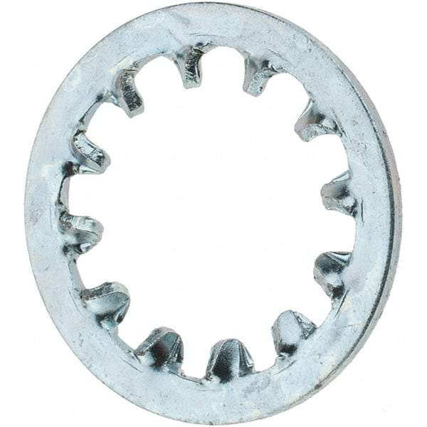 Value Collection - 1/2" Screw, Steel Internal Tooth Lock Washer - Zinc-Plated, Grade 2 - Industrial Tool & Supply