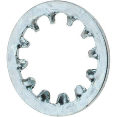 Value Collection - 1/2" Screw, Steel Internal Tooth Lock Washer - Zinc-Plated, Grade 2 - Industrial Tool & Supply