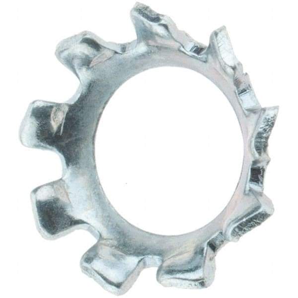 Value Collection - #10 Screw, Steel Countersunk External Tooth Lock Washer - Zinc-Plated, Grade 2 - Industrial Tool & Supply