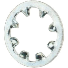 Value Collection - #12 Screw, Steel Internal Tooth Lock Washer - Zinc-Plated, Grade 2 - Industrial Tool & Supply