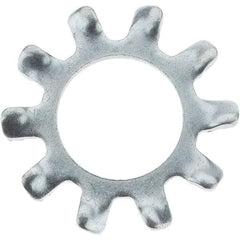 Value Collection - 1/4" Screw, Steel External Tooth Lock Washer - Zinc-Plated, Grade 2 - Industrial Tool & Supply