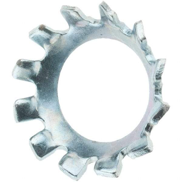Value Collection - 1/4" Screw, Steel Countersunk External Tooth Lock Washer - Zinc-Plated, Grade 2 - Industrial Tool & Supply