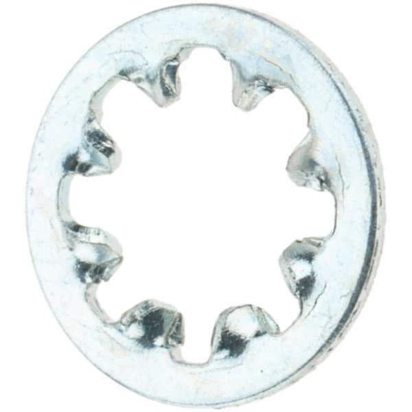 Value Collection - #8 Screw, Steel Internal Tooth Lock Washer - Zinc-Plated, Grade 2 - Industrial Tool & Supply