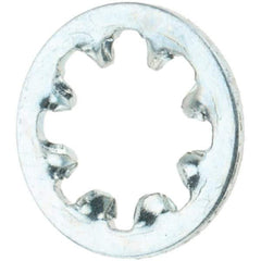 Value Collection - #8 Screw, Steel Internal Tooth Lock Washer - Zinc-Plated, Grade 2 - Industrial Tool & Supply