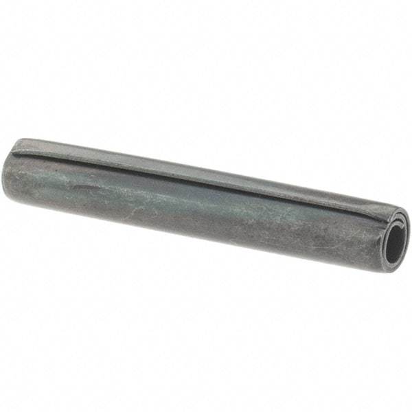 Value Collection - 5/32" Diam x 1" Long Coiled Spring Pin - Grade 1070-1090 Alloy Steel, Black Oxide Finish - Industrial Tool & Supply