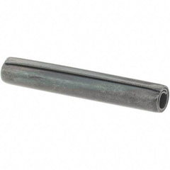 Value Collection - 5/32" Diam x 1" Long Coiled Spring Pin - Grade 1070-1090 Alloy Steel, Black Oxide Finish - Industrial Tool & Supply