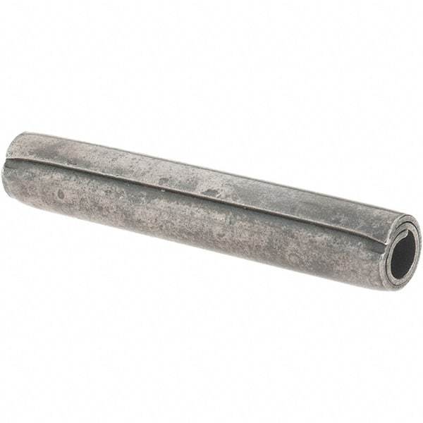 Value Collection - 7/32" Diam x 1-3/8" Long Coiled Spring Pin - Grade 1070-1090 Alloy Steel, Uncoated - Industrial Tool & Supply